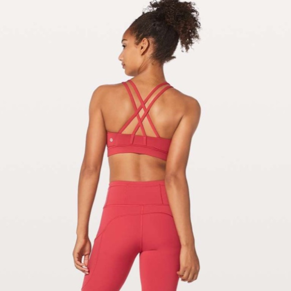 🆕 Lululemon X Peloton Limited Edition Energy Sports Bra In Persian Red Women’s 4